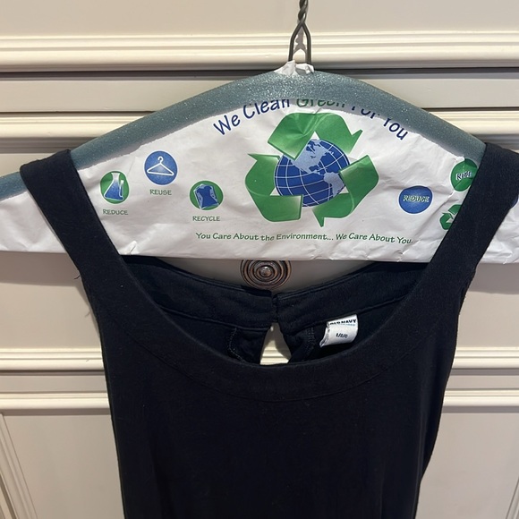 Women’s SZ L OLD NAVY black sleeveless dress with tie in back - Picture 4 of 7